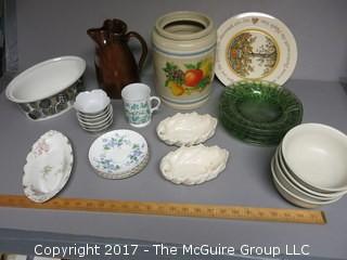 Collection including pottery, porcelain and ceramics