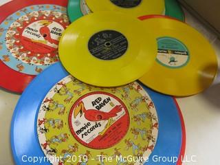 Children's Turntable and collection of vinyl records