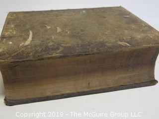 Leather Bound American Dictionary of the English Language; by Noah Webster; 1852; published by George and Charles Merriam; Springfield, MA