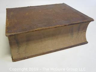 Leather Bound American Dictionary of the English Language; by Noah Webster; 1854; published by George and Charles Merriam; Springfield, MA