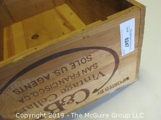 Wooden Wine Crate 