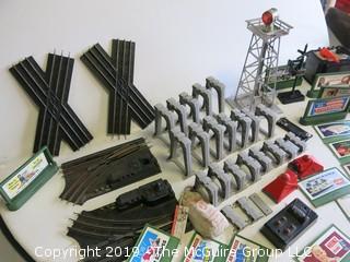 O Gage Model RR Track, Car, Engine, Switches, Transformer and Lots of Accessories