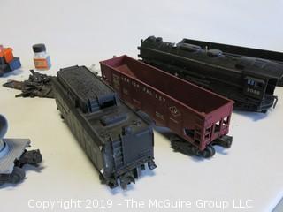 O Gage Model RR Track, Car, Engine, Switches, Transformer and Lots of Accessories