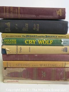 Collection of books including authors Hughes, Ngaio Marsh, Bellairs/Fitschen and Marjorie Carleton