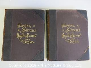 Book: "Character Sketches of Romance Fiction and the Drama"; by Rev. E. Cobham Brewer, LL.D.; Vol I and II; ; published by Selmar Hess; 1902; leather bound