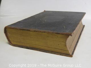 Book: "Holy Bible; leather bound; American Bible Society; 1872