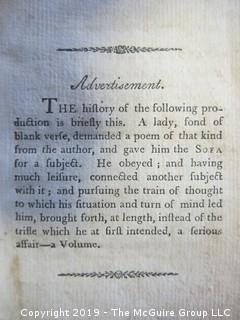 (4) Books: "Poems by William Cowper, Esquire"; "The Task: A Poem in Six Books.To Which is Added Tirocinium: A Review of Schools by William Cowper; 1791" (Boston); "Child at Home" by John S. C. Abbott; published by the American Tract Society; 1833; and "The New Testament"; published by The American Bible Society , 1861