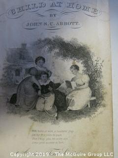 (4) Books: "Poems by William Cowper, Esquire"; "The Task: A Poem in Six Books.To Which is Added Tirocinium: A Review of Schools by William Cowper; 1791" (Boston); "Child at Home" by John S. C. Abbott; published by the American Tract Society; 1833; and "The New Testament"; published by The American Bible Society , 1861