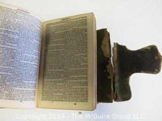 (3) Books: "The Man Without a Country" by Edward Everett Hale, Little Leather Library; New York; New Testament, 1865; "The Everlasting Gospel; published by Sanborn & Carter, Portland, ME., 1843