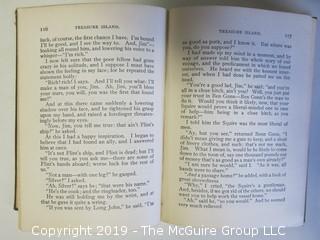 (4) Books: "Walden", by Henry D. Thoreau; copyright 1910 by Thomas Y. Crowell and Co.; "Treasure Island" by Robert Lewis Stephenson, published by Henry Altemus, Philadelphia; "Murders of The Rue Morgue" by Edgar Allen Poe,  printed and bound by Trow's, New York and published by John W. Lovell Co., New York;  "The Age of Fable" by Thomas Bulfinch, published by S. W. Titlon, Boston; 1881