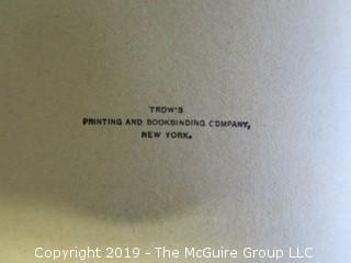 (4) Books: "Walden", by Henry D. Thoreau; copyright 1910 by Thomas Y. Crowell and Co.; "Treasure Island" by Robert Lewis Stephenson, published by Henry Altemus, Philadelphia; "Murders of The Rue Morgue" by Edgar Allen Poe,  printed and bound by Trow's, New York and published by John W. Lovell Co., New York;  "The Age of Fable" by Thomas Bulfinch, published by S. W. Titlon, Boston; 1881