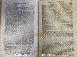 Leather Book: "Roman Antiquities or An Account of the Manners and Customs of The Romans", by Alexander Adam, Edinborough