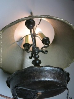 Handmade metal table lamp 