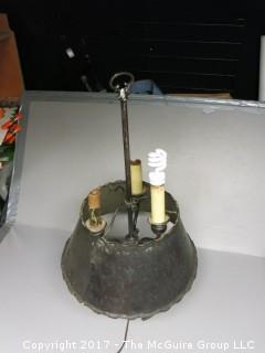 Handmade metal table lamp 