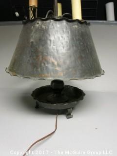 Handmade metal table lamp 