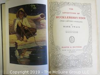 (2) Books: "The Adventures of Tom Sawyer" and "The Adventures of Huckleberry Finn"; both by Mark Twain; published by Harper and Brothers  