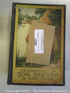 (2) Books: "The Adventures of Tom Sawyer" and "The Adventures of Huckleberry Finn"; both by Mark Twain; published by Harper and Brothers  