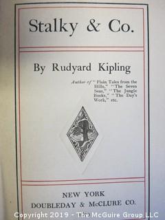 (5) Books by Rudyard Kipling: "The Naulahka: A Story of West and East"; "Rewards and Fairies"; "Stalky & Co."; "The Five Nations"; "Actions and Reactions".