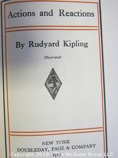 (5) Books by Rudyard Kipling: "The Naulahka: A Story of West and East"; "Rewards and Fairies"; "Stalky & Co."; "The Five Nations"; "Actions and Reactions".