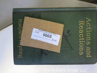 (5) Books by Rudyard Kipling: "The Naulahka: A Story of West and East"; "Rewards and Fairies"; "Stalky & Co."; "The Five Nations"; "Actions and Reactions".