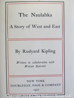 (5) Books by Rudyard Kipling: "The Naulahka: A Story of West and East"; "Rewards and Fairies"; "Stalky & Co."; "The Five Nations"; "Actions and Reactions".