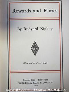 (5) Books by Rudyard Kipling: "The Naulahka: A Story of West and East"; "Rewards and Fairies"; "Stalky & Co."; "The Five Nations"; "Actions and Reactions".