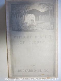 (4) Books by Rudyard Kipling: "The Drums of Fore and Aft"; "Without Benefit of Clergy"; "The Courting of Dinah Shadd" and "The Incarnation of Krishna Mulvaney"