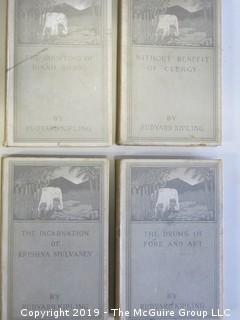 (4) Books by Rudyard Kipling: "The Drums of Fore and Aft"; "Without Benefit of Clergy"; "The Courting of Dinah Shadd" and "The Incarnation of Krishna Mulvaney"