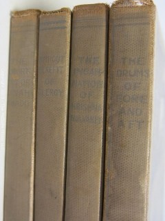 (4) Books by Rudyard Kipling: "The Drums of Fore and Aft"; "Without Benefit of Clergy"; "The Courting of Dinah Shadd" and "The Incarnation of Krishna Mulvaney"