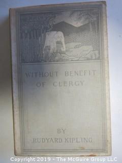 (4) Books by Rudyard Kipling: "The Drums of Fore and Aft"; "Without Benefit of Clergy"; "The Courting of Dinah Shadd" and "The Incarnation of Krishna Mulvaney"