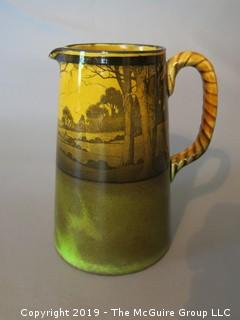 Royal Doulton English Hand Painted Ceramic Pitcher