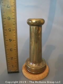 Antique Brass Fire Hose Nozzle