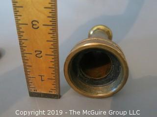 Antique Brass Fire Hose Nozzle