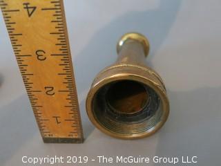 Antique Brass Fire Hose Nozzle