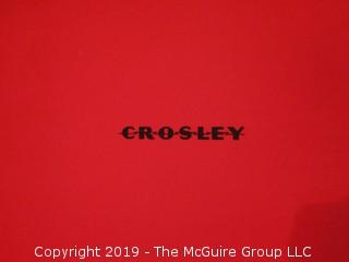 Crosley Cruiser Turntable; model CR8005A