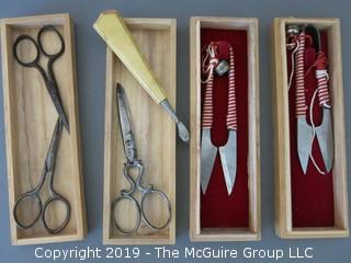 Collection of sewing scissors