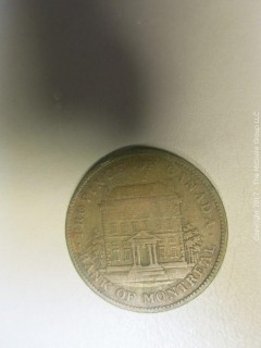 1842 Bank of Montreal Penny Token