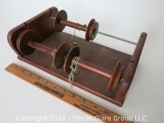 Clemes and Clemes Spinning Wheel and Carding Combs with Yarn (See all the photos - 3 have been added on 6.13.19 @ 4:05pm ET