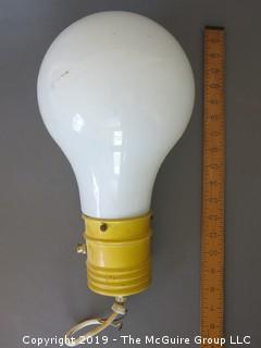 Vintage Overhead Lamp (note the scale)