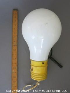 Vintage Overhead Lamp (note the scale)