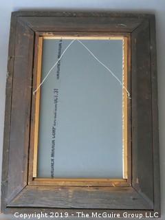 Antique Ogee Framed Wall Mirror; 18 1/2 x 25" (outside diameter)