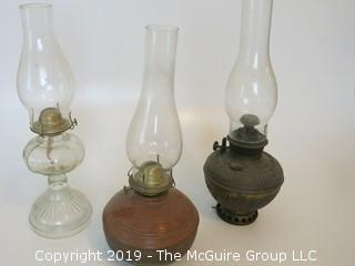 (3) oil lamps 