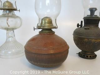 (3) oil lamps 