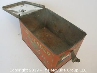 Antique stenciled "Cut Plug" tobacco tin box