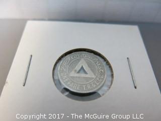 Collection of 48 U.S. Transit Tokens: Trains, Streetcars, City Buses, Underground Trains, Metro and Ferries