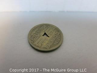 Collection of 48 U.S. Transit Tokens: Trains, Streetcars, City Buses, Underground Trains, Metro and Ferries