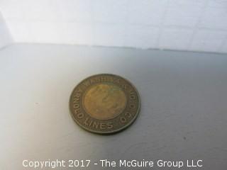 Collection of 48 U.S. Transit Tokens: Trains, Streetcars, City Buses, Underground Trains, Metro and Ferries