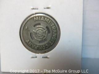 Collection of 48 U.S. Transit Tokens: Trains, Streetcars, City Buses, Underground Trains, Metro and Ferries