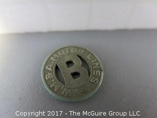 Collection of 48 U.S. Transit Tokens: Trains, Streetcars, City Buses, Underground Trains, Metro and Ferries