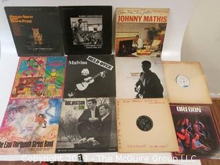 Collection of Vinyl Record Albums